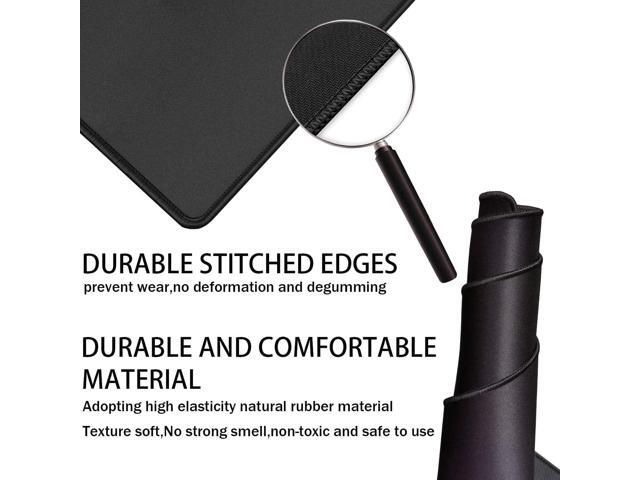 TEDNETGO Large Gaming Mouse Pad, Waterproof Extra Large Big Mouse Pad with Stitched Edge, XXL Non-Slip Black Computer Long Mousepad Desk Mat for...