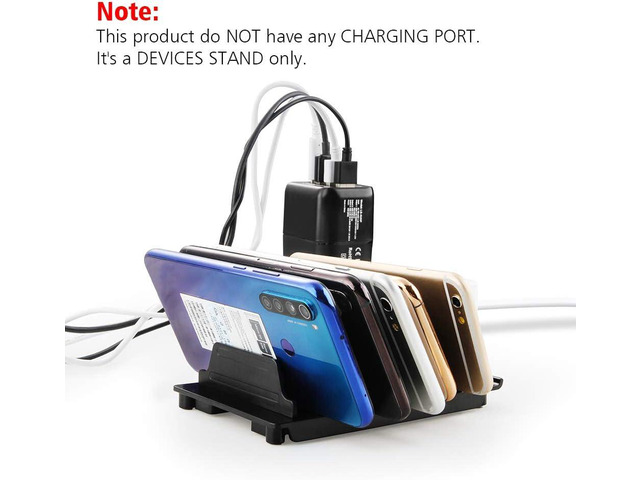 Adjustable Universal Multi Device Organizer Dock Stand Holder, Tablet Cell Phone Desktop Stand for iPhone Samsung Galaxy Google Nexus Kindle...