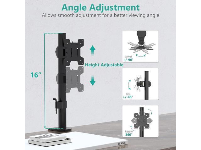 WALI Single Monitor Mount, Single Desk Monitor Stand, Single Monitor Arm Holds Screen Up to 32inch, 22lbs, Fully Adjustable Mount Designed for Home...