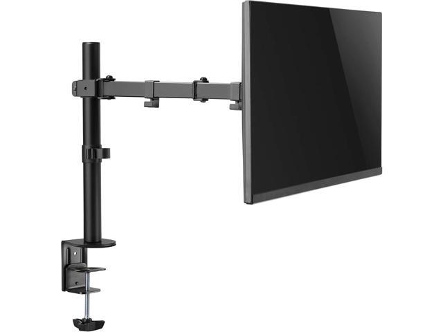 Amer Single LCD Monitor Desk Mount Stand Fully Adjustable/Tilt/Articulating for 1 Screen up to 32' (EZCLAMP), 1 Monitor (up to 32') Desk Clamp