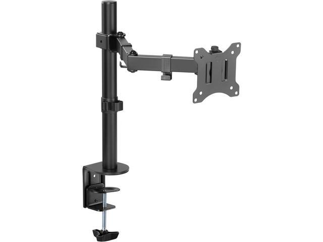 Amer Single LCD Monitor Desk Mount Stand Fully Adjustable/Tilt/Articulating for 1 Screen up to 32' (EZCLAMP), 1 Monitor (up to 32') Desk Clamp