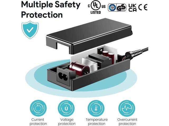 KFD 18V Universal AC Power Charger DC 2.69A (2.5A/2A/1.5A/1A Compatible) Barrel DC Plug 5.5x2.1mm with 7 Tips 6.5x4.4mm/ 5.5x3.0mm/ 5.5x2.5mm/...
