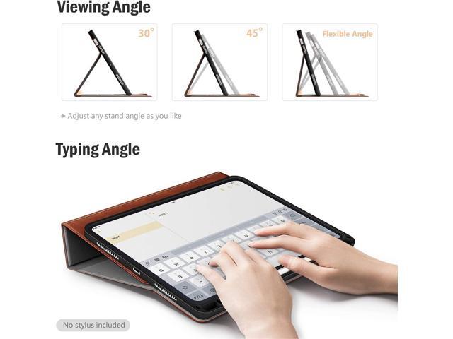Antbox Case for iPad Air 11-inch M3 (2025) / M2 (2024), iPad Air 5th/4th Generation 10.9'' Vegan Leather with Pencil Holder Typing Angle Auto...