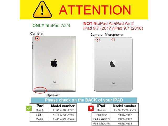 AVAWO Kids Case Built-in Screen Protector for iPad 2 3 4 Old Model- Shockproof Handle Stand Kids Friendly Compatible with iPad 2nd 3rd 4th...