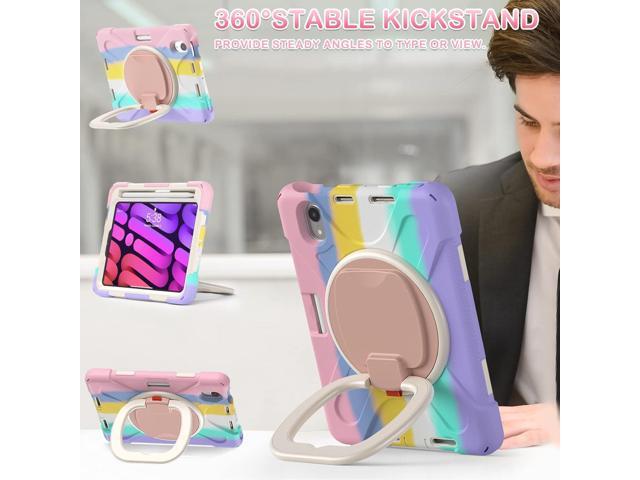 BATYUE Case for iPad mini 7 (A17 Pro) 2024/ iPad mini 6 (A15 Bionic) 2021 8.3 inch, Shockproof Case for iPad mini 7th/6th Gen with Pencil Holder/...