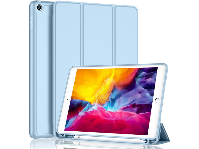 iMieet for iPad 9.7 Inch Case iPad 6th/5th Generation Case 2018 2017(Model: A1893 A1954 A1822 A1823), Soft Silicone Cover with Pencil Holder and...