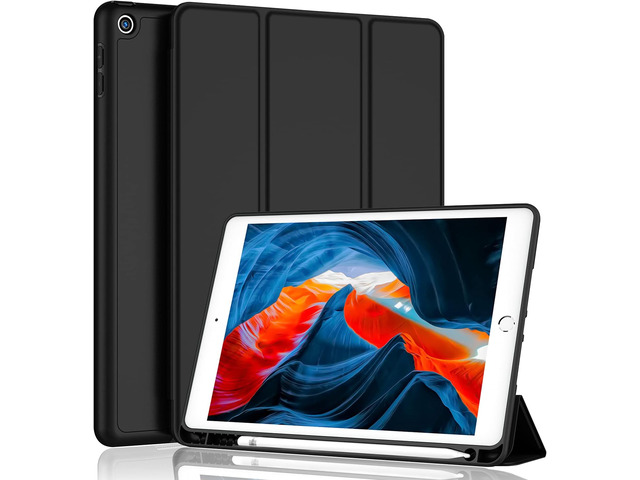 iMieet iPad 9th Generation Case 2021/iPad 8th Generation Case 2020 10.2 Inch with Pencil Holder, iPad 7th Gen 2019 Case with Soft Baby Skin...