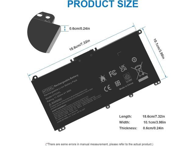 Futurebatt HT03XL L11119-855 Laptop Battery for HP Pavilion 14-CE 14-CF 14-DF 15-CS 15-CW 15-CU 15-DA 15-DB 15-DW 17-by 17-CA HP 240 245 250 255 G7...