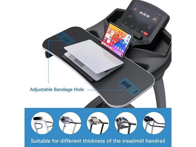 Miden Treadmill Desk Attachment, Universal Laptop Desk, Ergonomic Platform for Notebooks, Tablets, Workstation for Treadmill Handlebars up to 36...