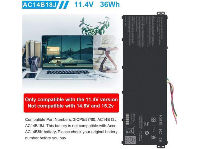 TREE. NB AC14B18J Battery for Acer Chromebook 13 CB5-311 Acer TravelMate B115-M B115-MP Acer Aspire E3-111 / V3-111 / V3-111P / V5-122 /V5-122P /...