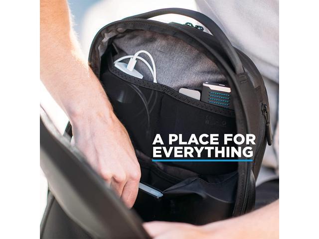 NOMATIC Navigator Premium Backpack 15L w/ 6L Built-In Expansion- Anti-Theft, Water Resistant & Cord Passthrough- Carry On Travel Laptop Backpack