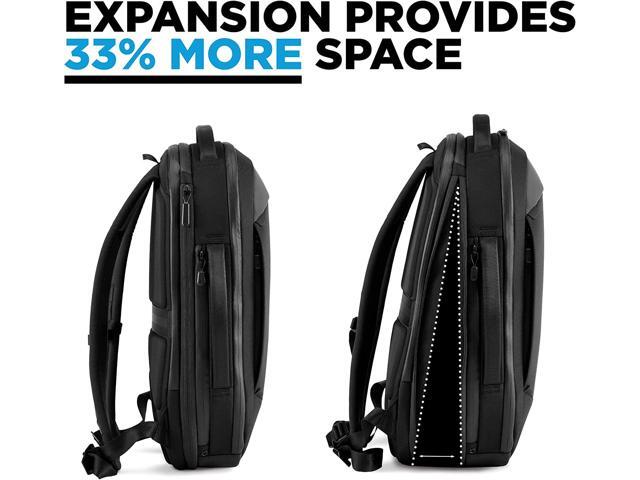 NOMATIC Navigator Premium Backpack 15L w/ 6L Built-In Expansion- Anti-Theft, Water Resistant & Cord Passthrough- Carry On Travel Laptop Backpack