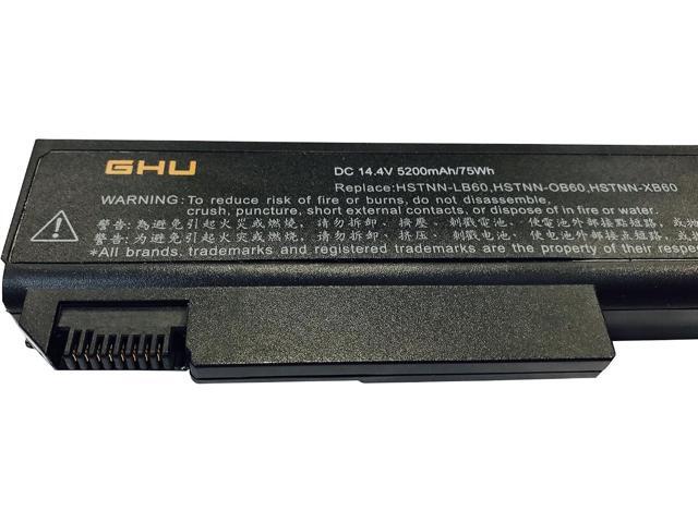 GHU New Laptop Battery 75wh Replacement for HP EliteBook 8530P 8530W 8540P 8540W 8730W 8740W 8530 8730 493976-001 HSTNN-LB60 HSTNN-OB60 HSTNN-XB60...