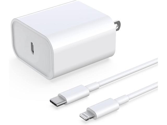 for iPhone Fast Charger, 20W USB C PD Wall Charger Block Plug with[MFi Certified]6ft Type C to Lightning Cable Quick Charging Data Sync Cord for...