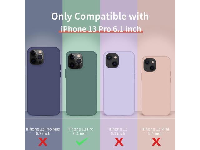 Designed for iPhone 13 Pro Case, Silicone Ultra Slim Shockproof Protective Phone Case with [Soft Anti-Scratch Microfiber Lining], 6.1 inch, Light Blue