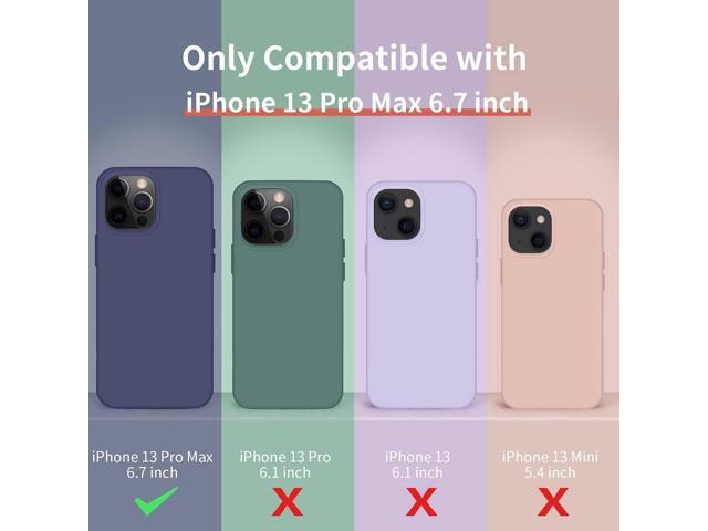 Designed for iPhone 13 Pro Max Case, Silicone Ultra Slim Shockproof Protective Phone Case with [Soft Anti-Scratch Microfiber Lining], 6.7 inch, Hot...