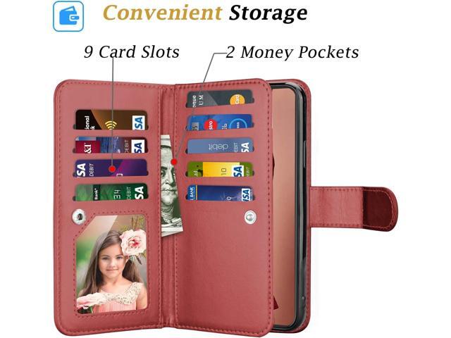 Takfox Wallet Case for iPhone 11, iPhone 11 6.1 Leather Wallet Case with ID Credit Card Holder Slots Folio Flip Kickstand Detachable Magnetic Phone...