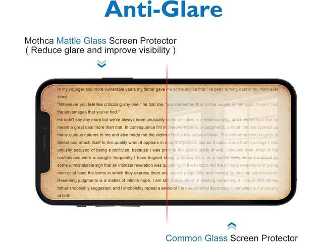 Mothca Matte Glass Screen Protector for iPhone 12 Pro/12 Anti-Glare & Anti-Fingerprint Tempered Glass Film Case Friendly Easy to Install Bubble...