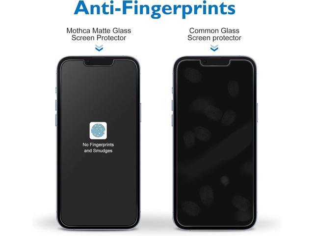 Mothca 2 Pack Matte Glass Screen Protector for iPhone 13 [6.1 inch] with 2 Pack Camera Lens Protector, Anti-Glare & Anti-Fingerprint Tempered Glass...