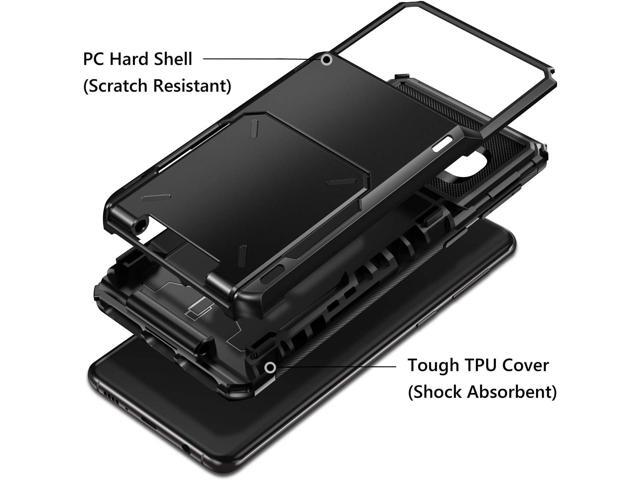 Vofolen Case for Galaxy S10 Plus Case Wallet [4 Card Pocket] Card Holder Slot Anti-Scratch Dual Layer Protective Bumper Tough Rubber Armor Hard...