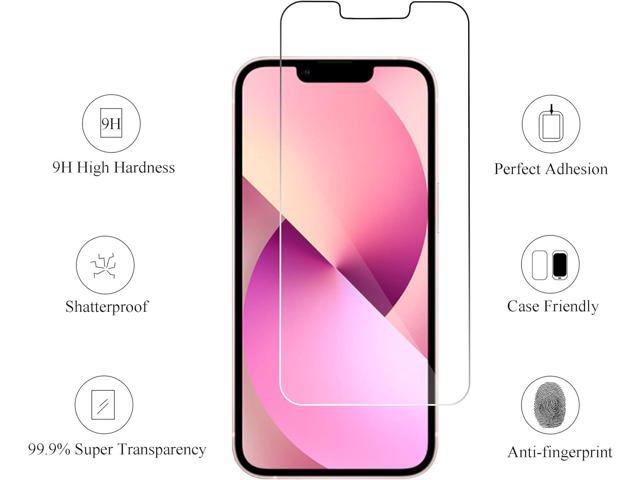 Ailun 2 Pack Screen Protector for iPhone 13 [6.1 inch Display] with 2 Pack Tempered Glass Camera Lens Protector,[9H Hardness]-HD[4 Pack]