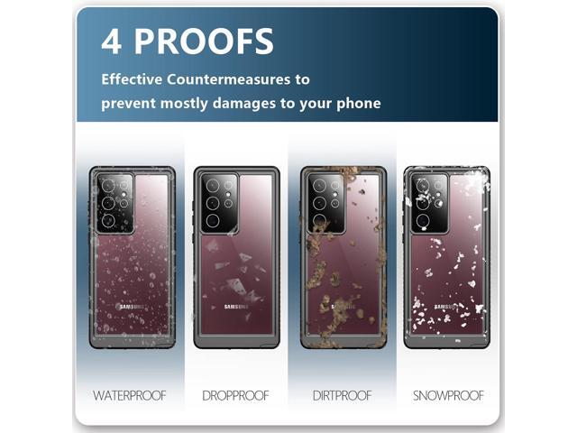 Designed for Samsung Galaxy S22 Ultra Case, Waterproof Built-in Screen Protector Full Protection Heavy Duty Shockproof Anti-Scratched Rugged Case...