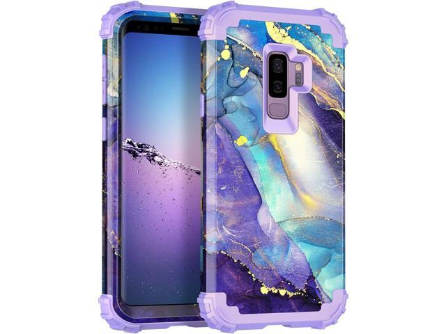Rancase for Galaxy S9 Plus Case,Three Layer Heavy Duty Shockproof Protection Hard Plastic Bumper +Soft Silicone Rubber Protective Case for Samsung...