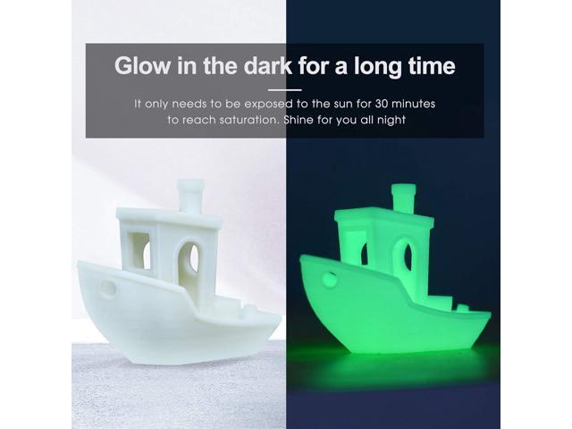 3D Printer Filament, PLA Filament Glow in The Dark, 1.75mm Dimensional Accuracy +/- 0.03 mm, 1 kg Spool