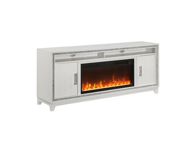 Almera White 72 Inch Fireplace