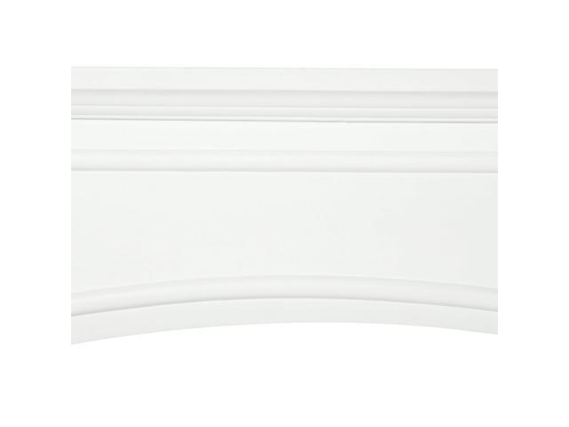 HOMCOM Modern Fireplace Mantel, Surround Mantels for Fireplace with Decorative Pattern Interior Width 29' White