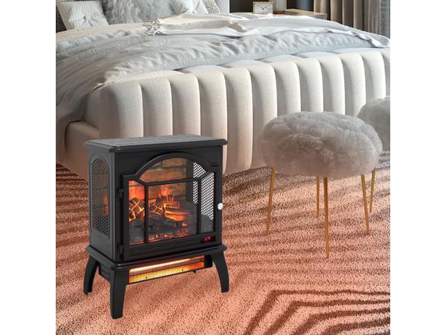 18 inch 3D Flame Electric Infrared Quartz Fireplace Stove with remote control