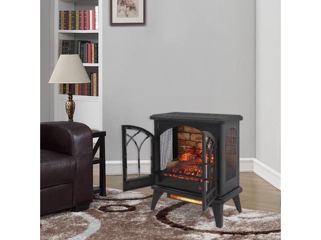 24 inch 3D Flame Electric Infrared Quartz Fireplace Stove with remote control