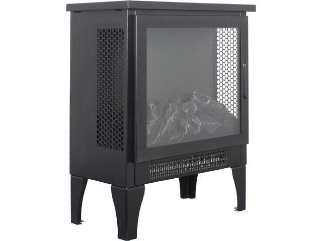 17 inch Freestanding Electric Fireplace Stove heater with 3D Flame effect