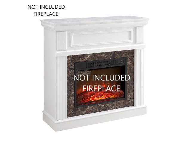 Only Mantel (NOT INCLUDED 23' FIREPLACE) -White,41.34'W*14'D*40'H