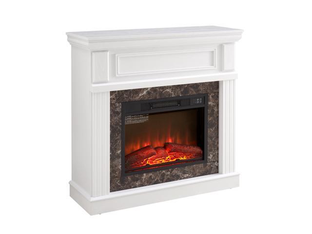 Only Mantel (NOT INCLUDED 23' FIREPLACE) -White,41.34'W*14'D*40'H