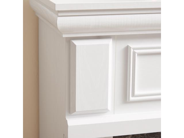 Only Mantel (NOT INCLUDED 23' FIREPLACE) -White,41.34'W*14'D*40'H
