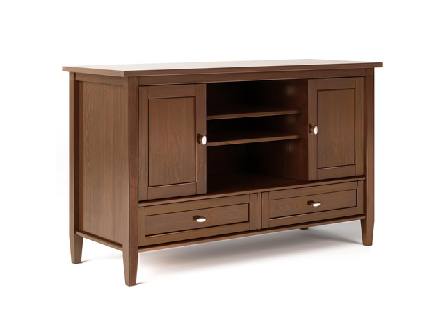 Warm Shaker - TV Media Stand - Russet Brown