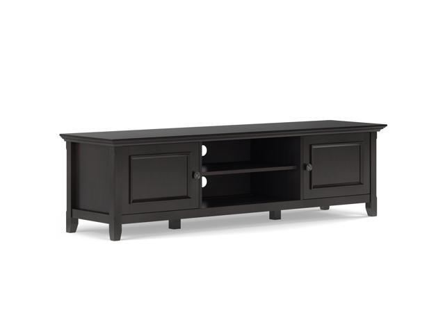 Amherst 72 inch Solid Wood Low TV Media Stand in Hickory Brown