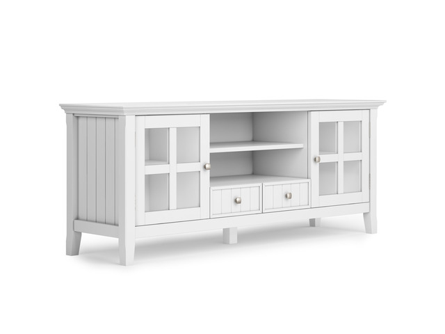 Acadian - 60' TV Media Stand - White