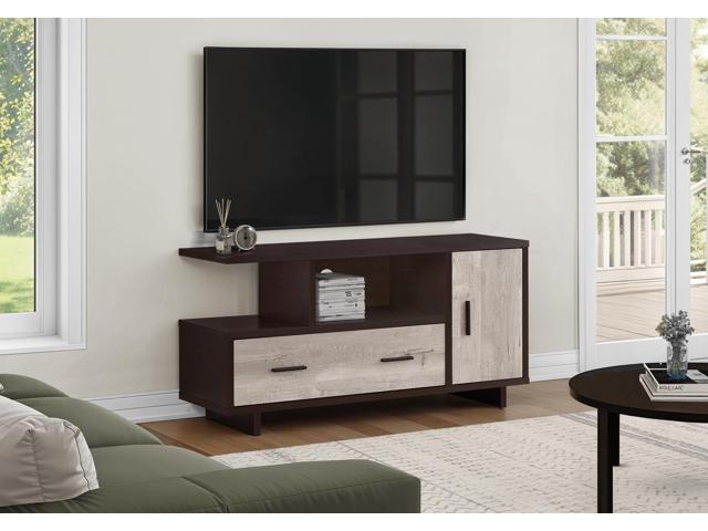 Tv Stand, 48 Inch, Console, Media Entertainment Center, Storage Cabinet, Drawers, Living Room, Bedroom, Brown Laminate, Contemporary, Modern