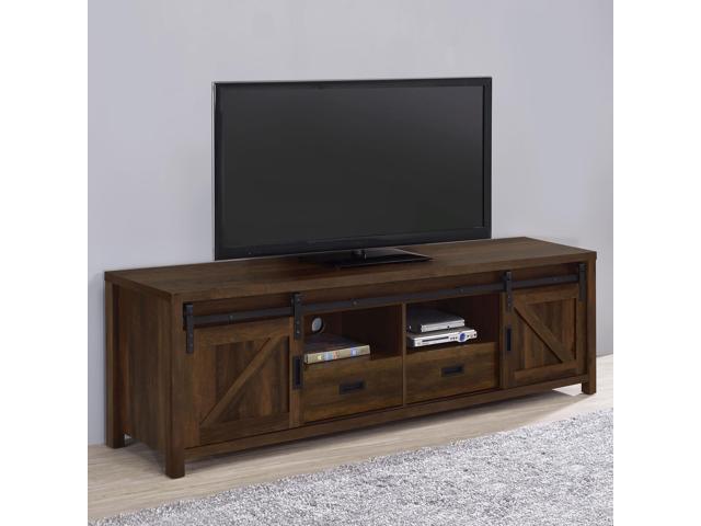 Madra Dark Pine 2-Door Engineered Wood TV Stand