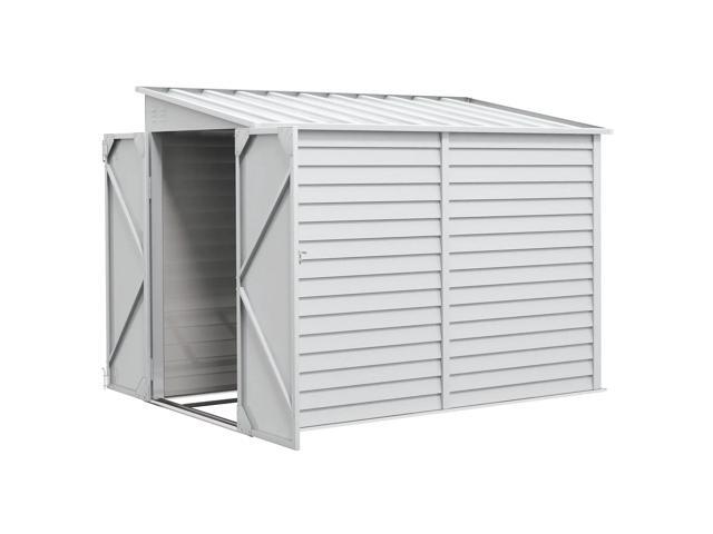 Garden Shed Lockable Garden & Yard Tool & Outdoor Storage Shed Metal Storage Shed