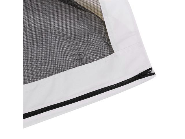 Outsunny 10' x 13' Replacement Mesh Sidewall Netting for Patio Gazebos and Canopy Tents with Zippers (Sidewall Only), White