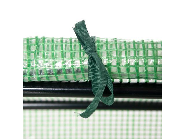 Outsunny 4' x 2' x 2' Portable Mini Greenhouse, Small Green House with PE Cover, Roll-up Zippered Windows for Indoor, Outdoor Garden, Green