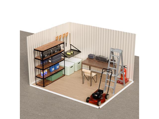 10x8 Feet White Color Outdoor Garden Shed Aluminum alloy frame With Hinge Door