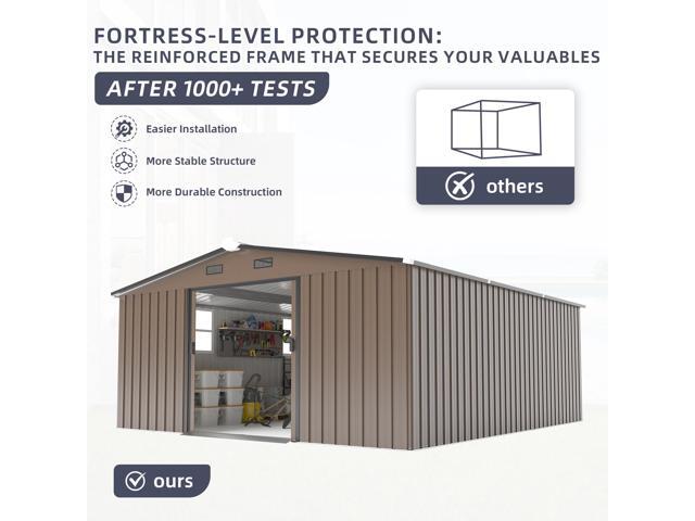 Campcraft 10*12ft 0.25mm color steel plate, surface protective film, Two daylight Windows, A practical and thoughtful gift,two colors can be...