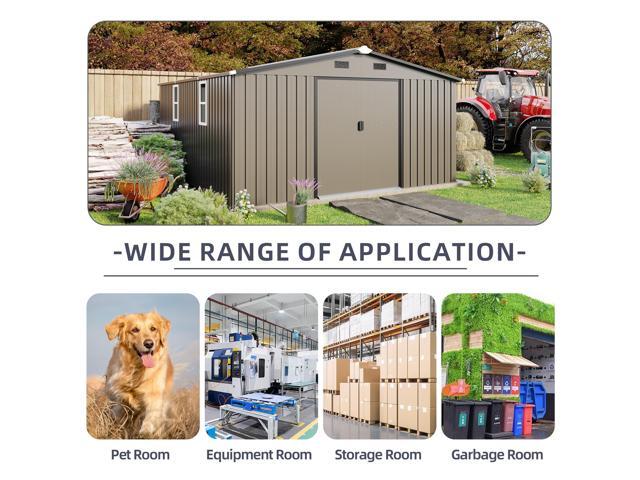 Campcraft 10*12ft 0.25mm color steel plate, surface protective film, Two daylight Windows, A practical and thoughtful gift,two colors can be...
