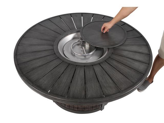 25 H x 52 W Propane Outdoor Fire Pit Table