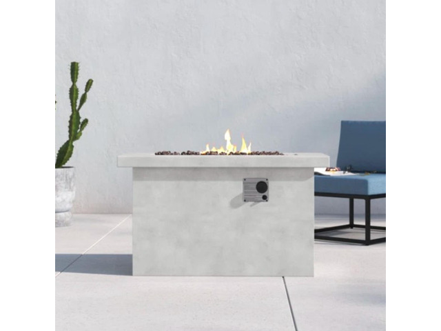 24'' H Concrete Propane/Natural Gas Outdoor Fire Pit Table