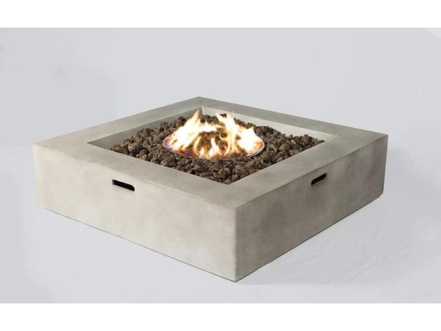 12' H Concrete Outdoor Fire Pit Table